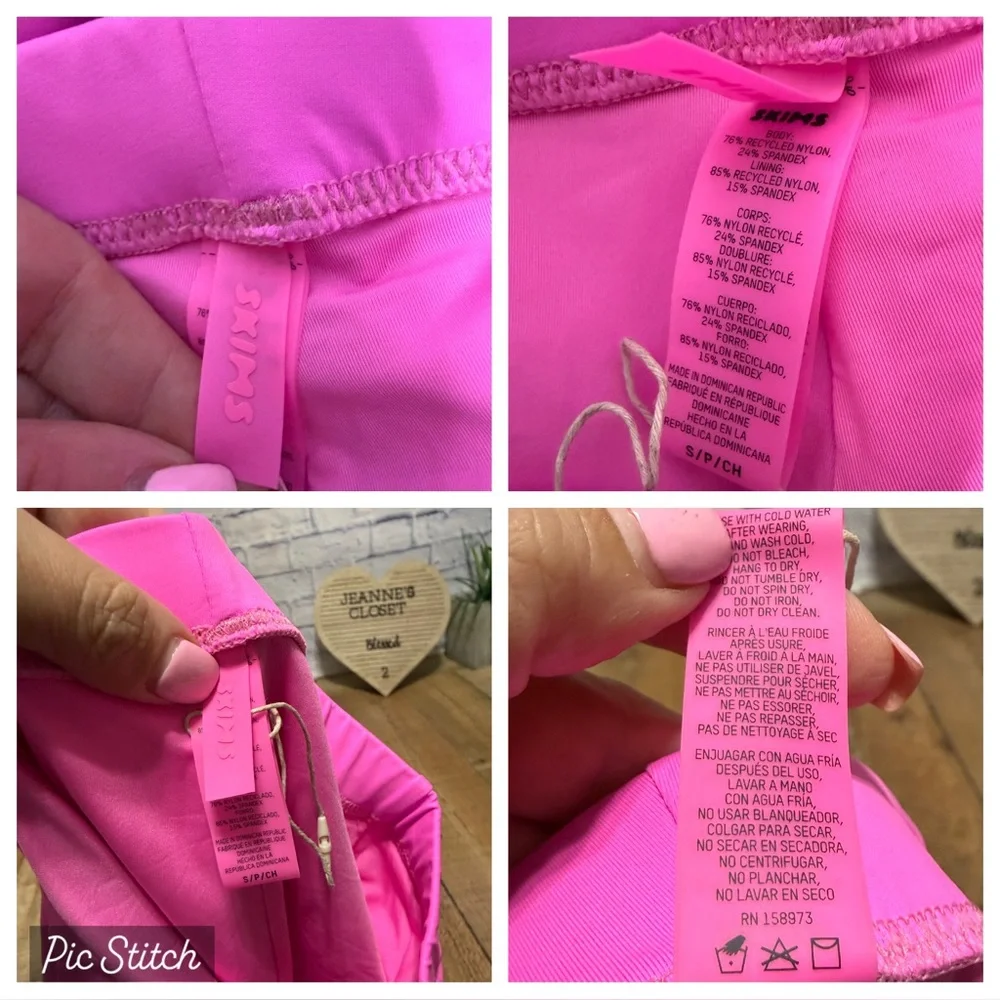 SKIMS Recycled Swim Mid Waist Short Limited Edition - Taffy size S